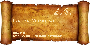 Laczkó Veronika névjegykártya
