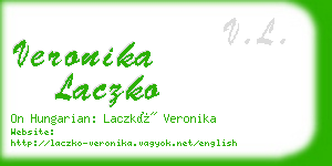 veronika laczko business card